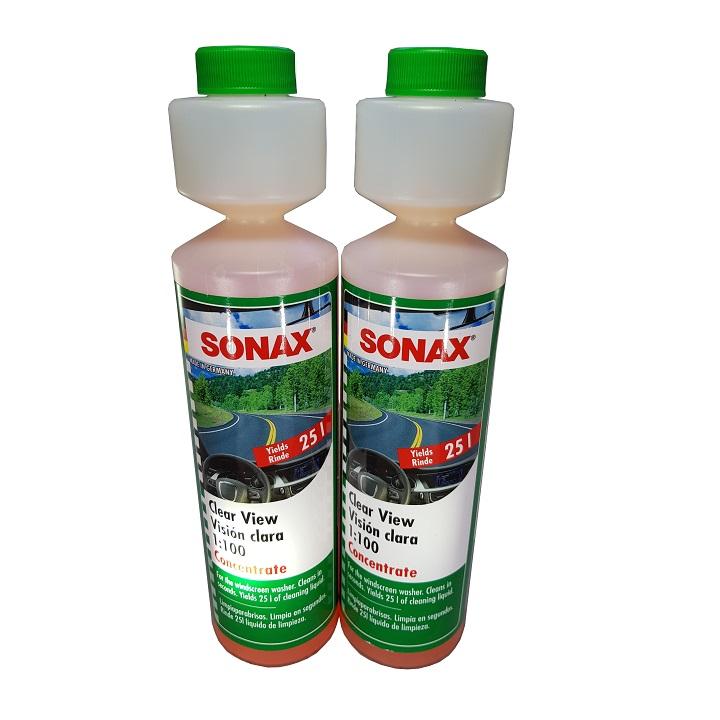 Dung Dịch Làm Trong Kính Lái Khi Mưa Sonax Clearview 1:100 Concentrate (250ml)