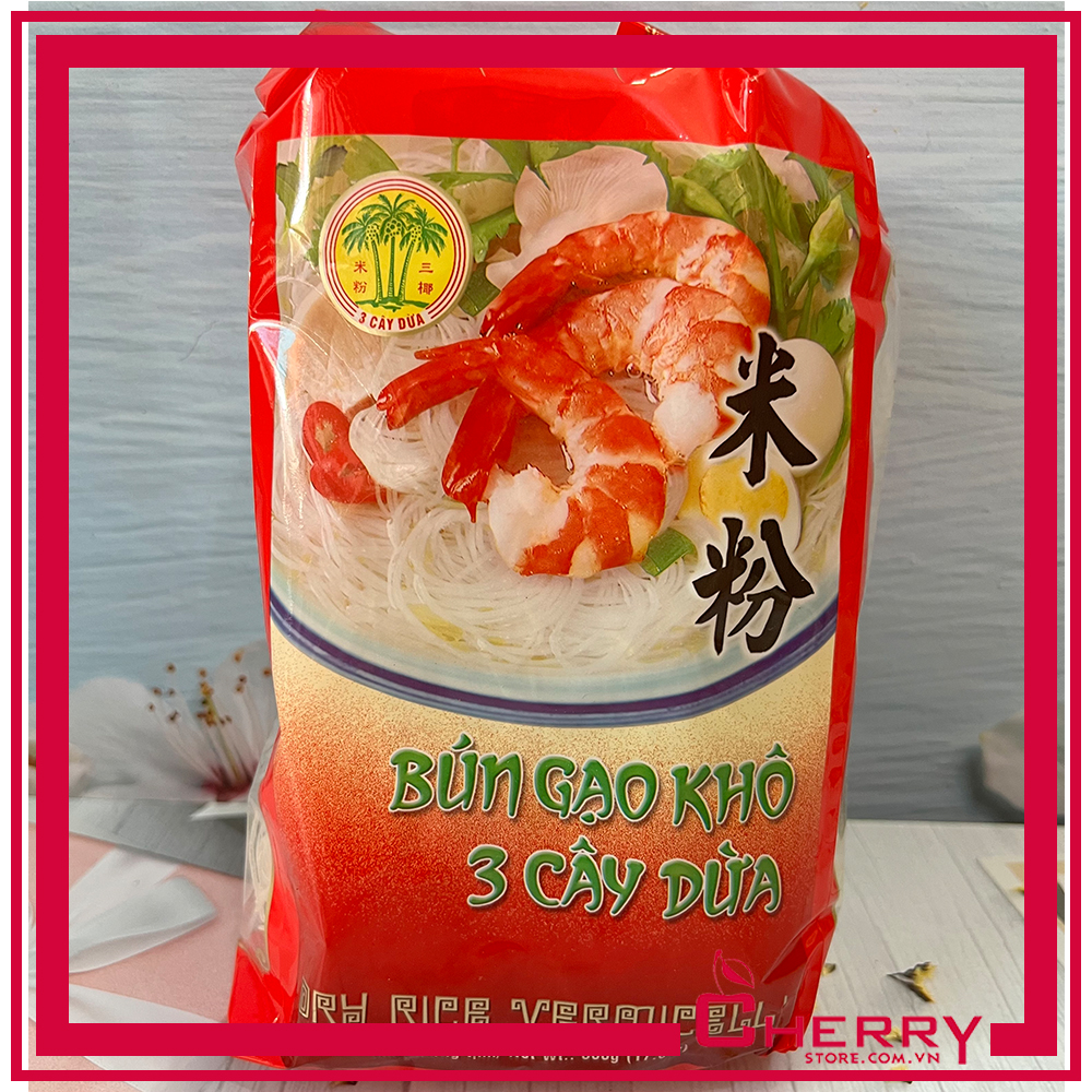 Sỉ 1 cây bún gạo khô 3 cây dừa 500g