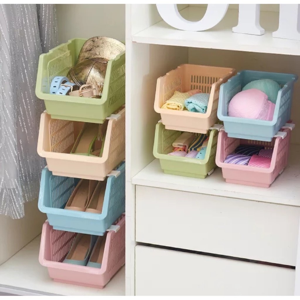 Kệ xếp tầng đựng đồ đa năng có thể xếp chồng tiện dụng việt nhật mã 5569