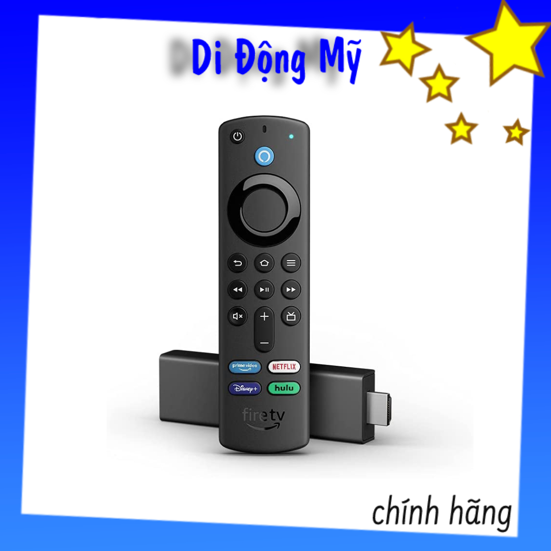 Amazon fire tv 4k - thiết bị tv box amazon fire tv stick 4k gen 3, kèm alexa voice remote