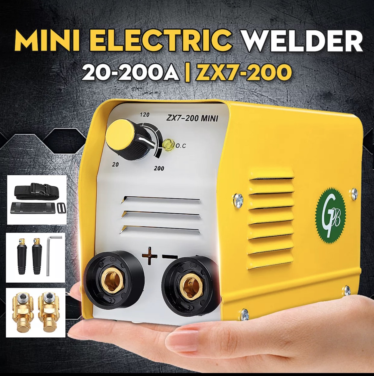 máy hàn GuBang mini 200a , có bộ dây hàn bằng dây đồng , máy hàn mini, hàng nội địa trung quốc