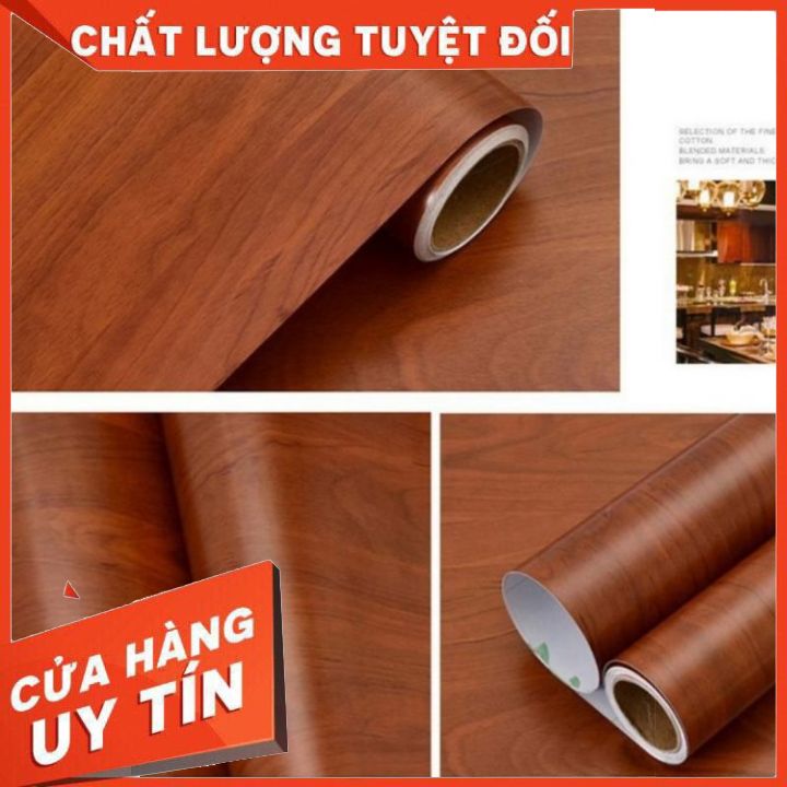 Giấy dán thùng loa karaoke - decal dán loa nâu vân gỗ ( dán bàn, kệ sách, tủ, nền đá) : 60cmx1m