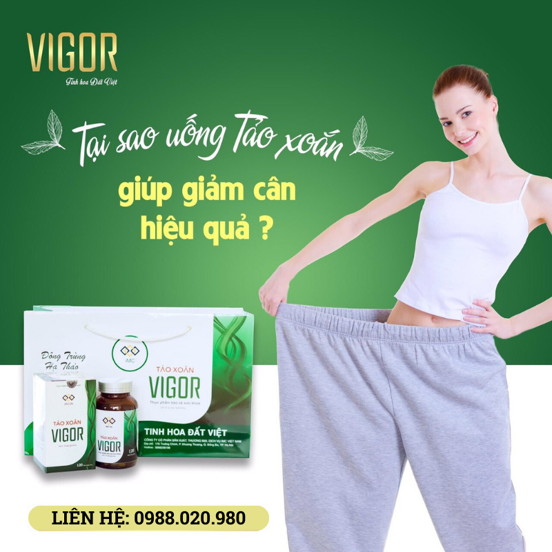 Tảo xoắn vigor-tảo xoắn spirulina thực phẩm bổ dưỡng dạng lọ và vỉ