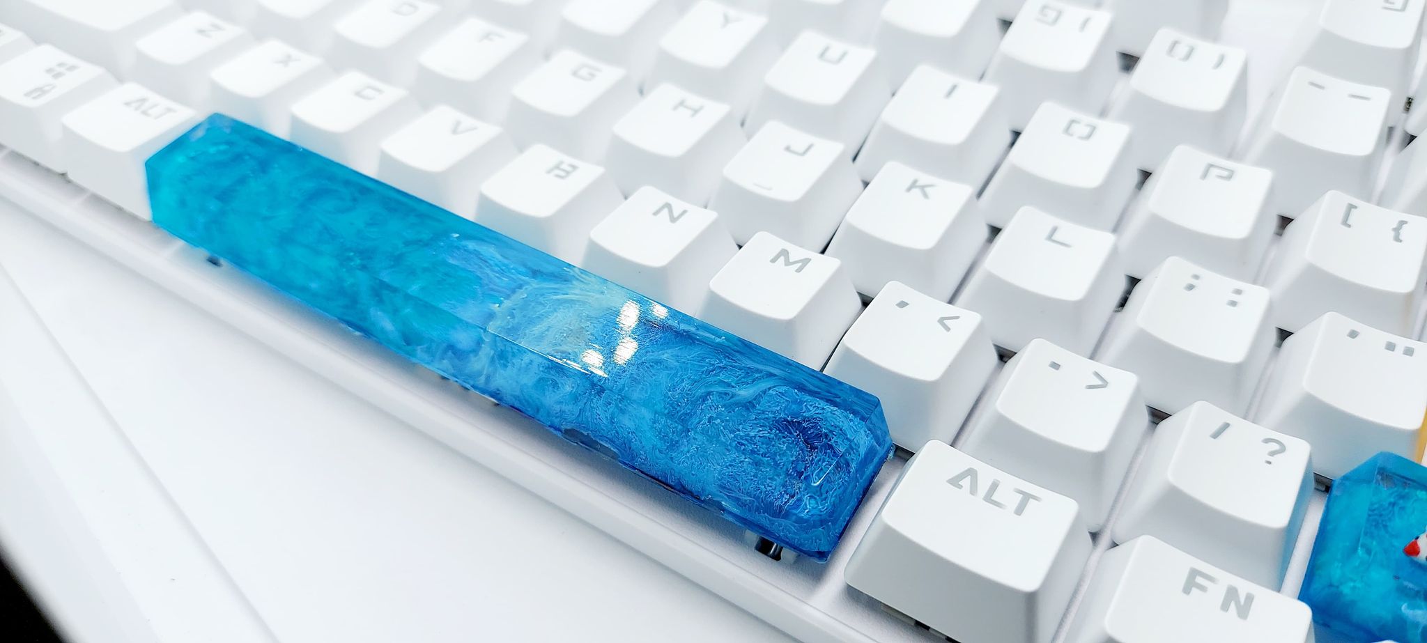Keycap artisan thanh spacebar tone dương 6.25u trang trí bàn phím cơ gaming