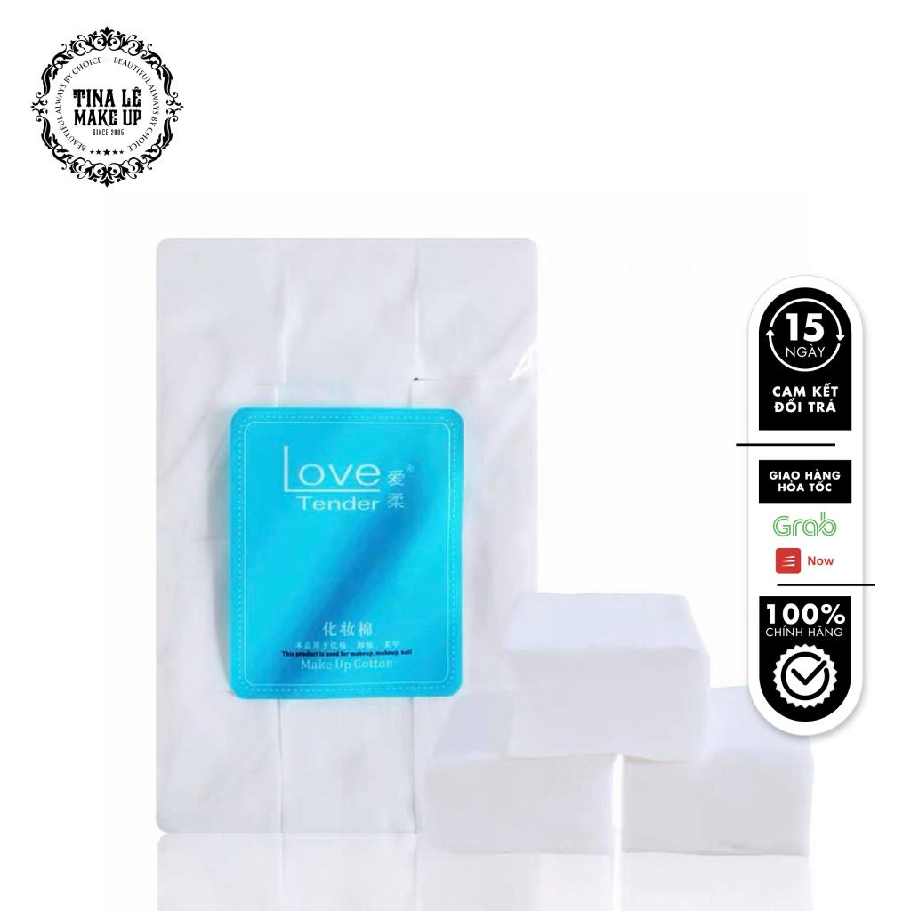 BÔNG TẨY TRANG LOVE TENDER [TINA LE MAKE UP]/BÔNG TẨY TRANG GIÚP LÀM SẠCH MỌI BỤI BẨN TRÊN DA, MỀM MỊN VÀ KHÔNG ĐỂ LẠI XƠ