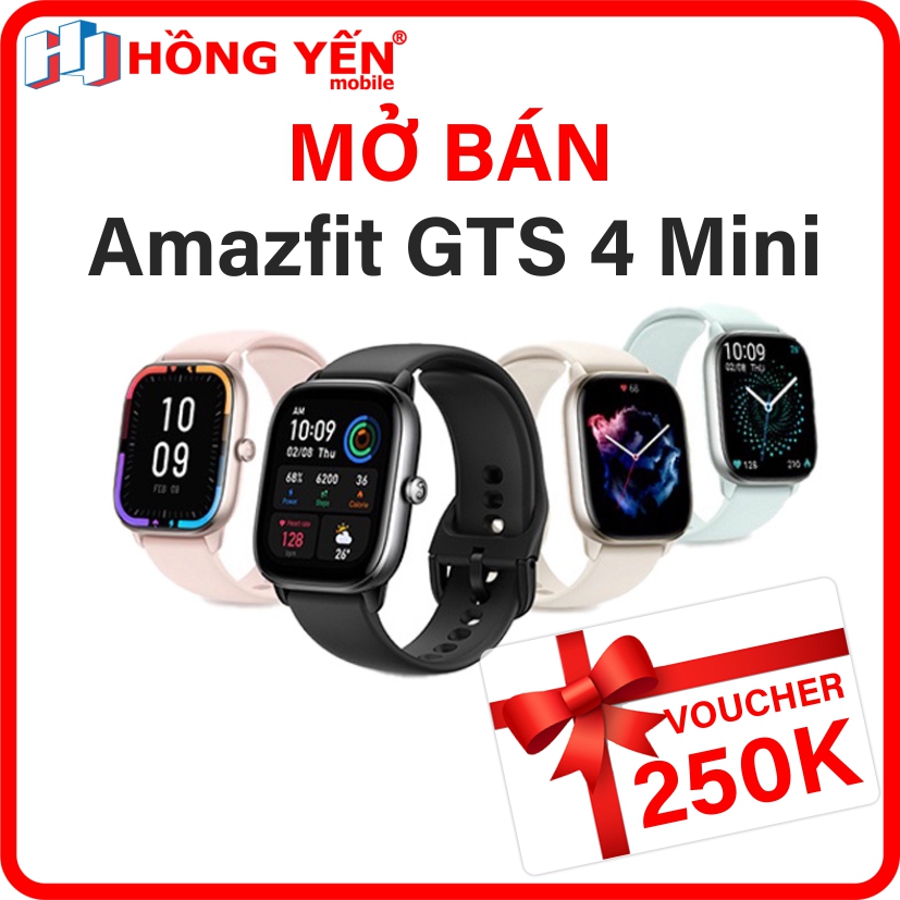 Đồng hồ thông minh Amazfit GTS 4 mini - Hàng Chính Hãng - Bảo Hành 12 Tháng