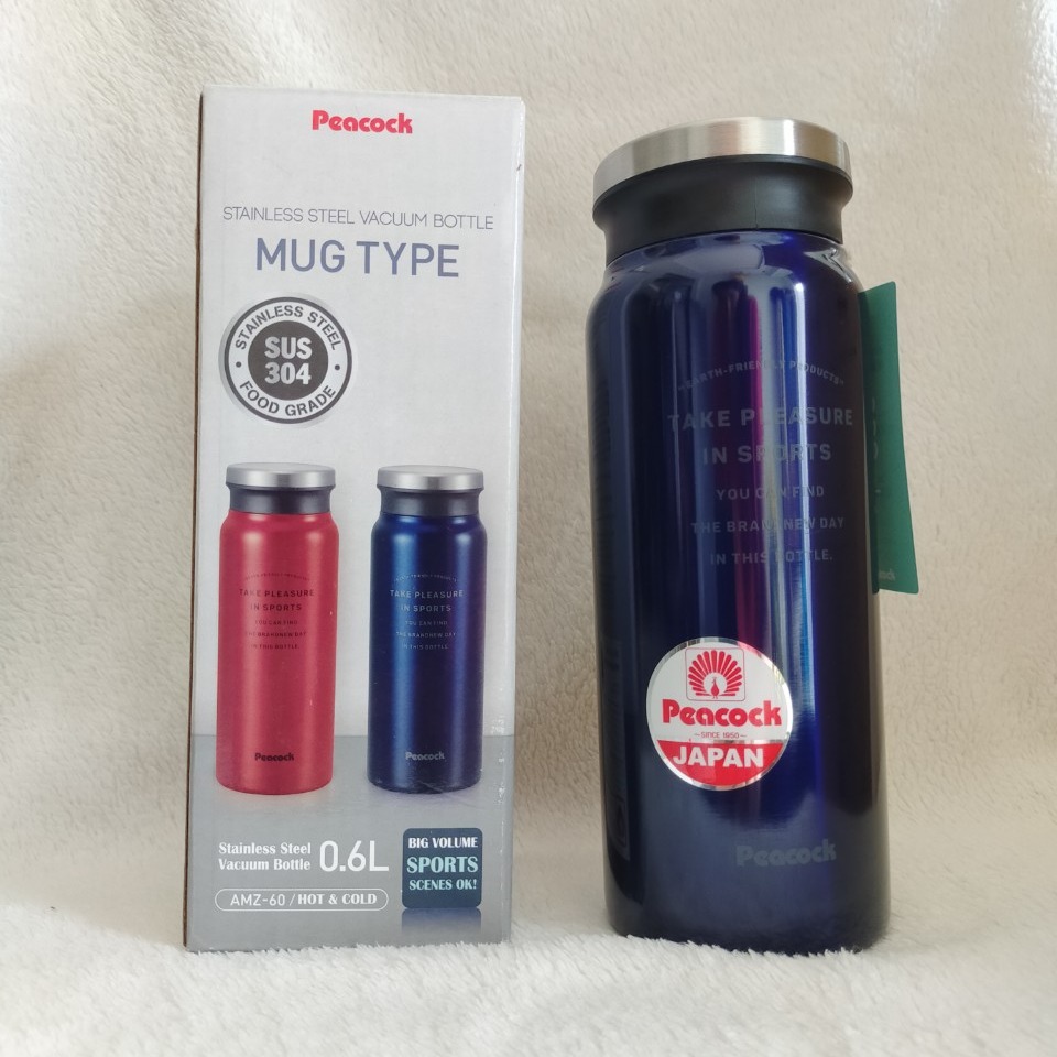 Bình giữ nhiệt Inox Peacock 600ml - AMZ-61