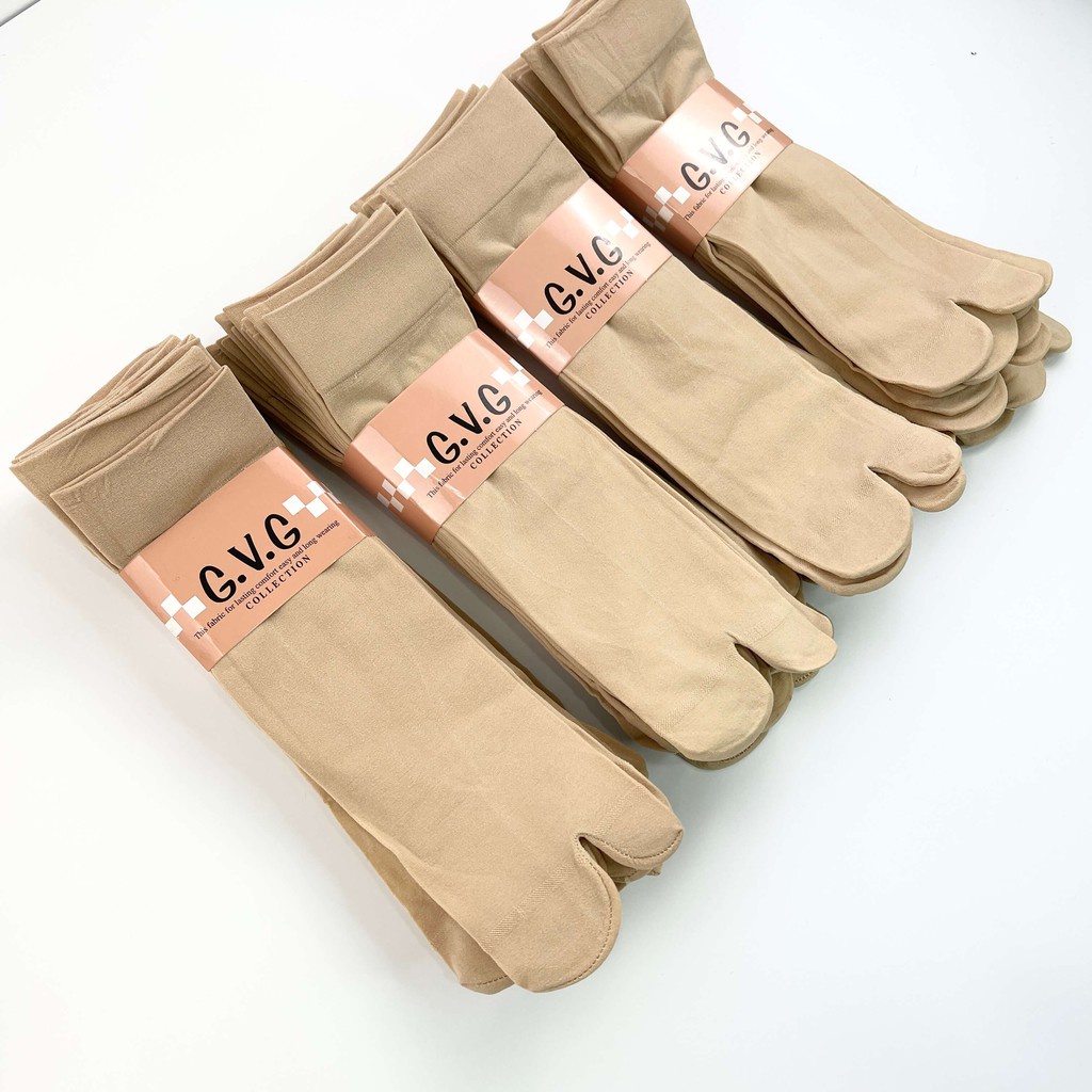 Set 10 Đôi Tất Nữ Xỏ Ngón Chống Nắng Màu Da. Set 10 ĐÔI TẤT CHÂN