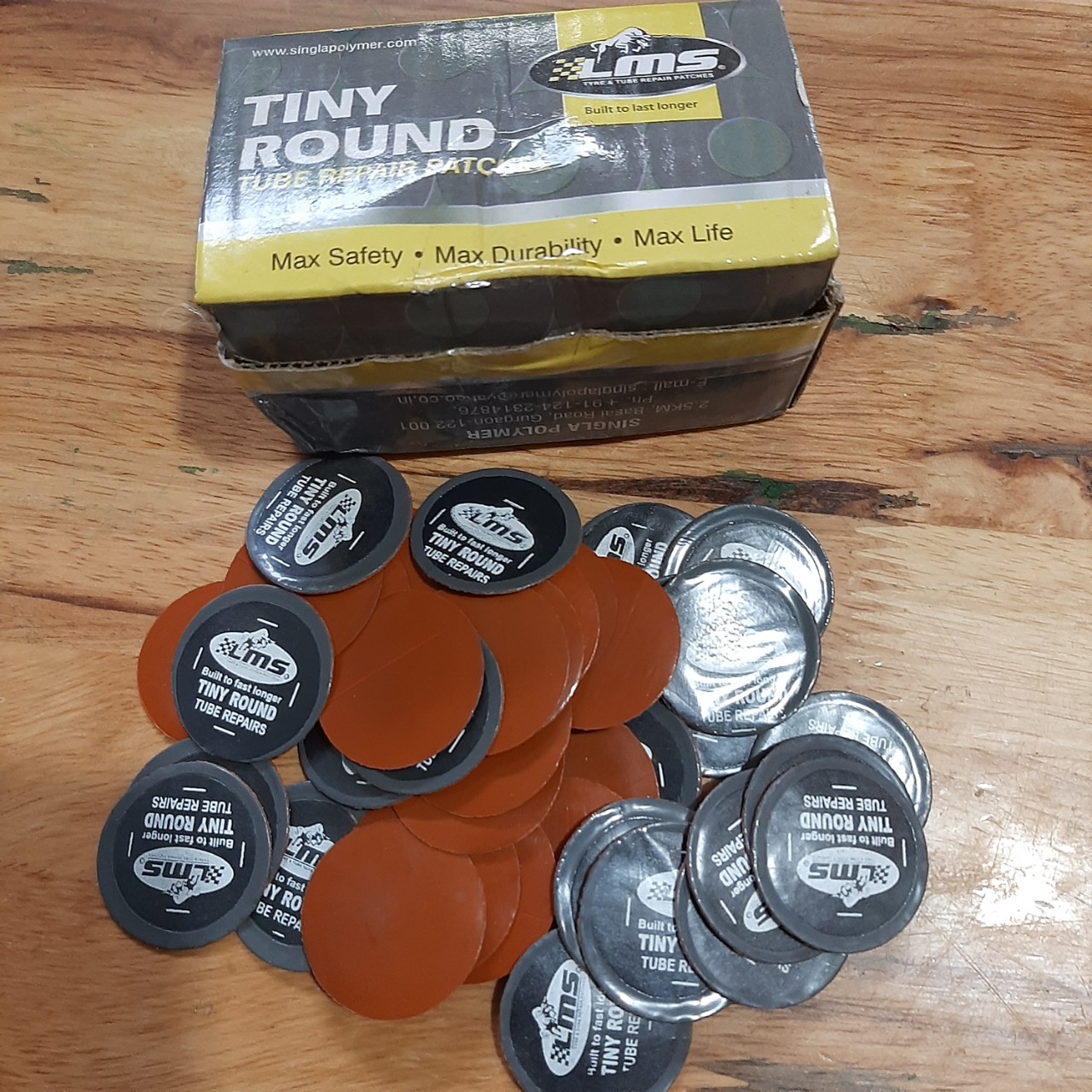 Miếng vá săm ấn độ lms tc25 loại nhỏ hộp 100 miếng