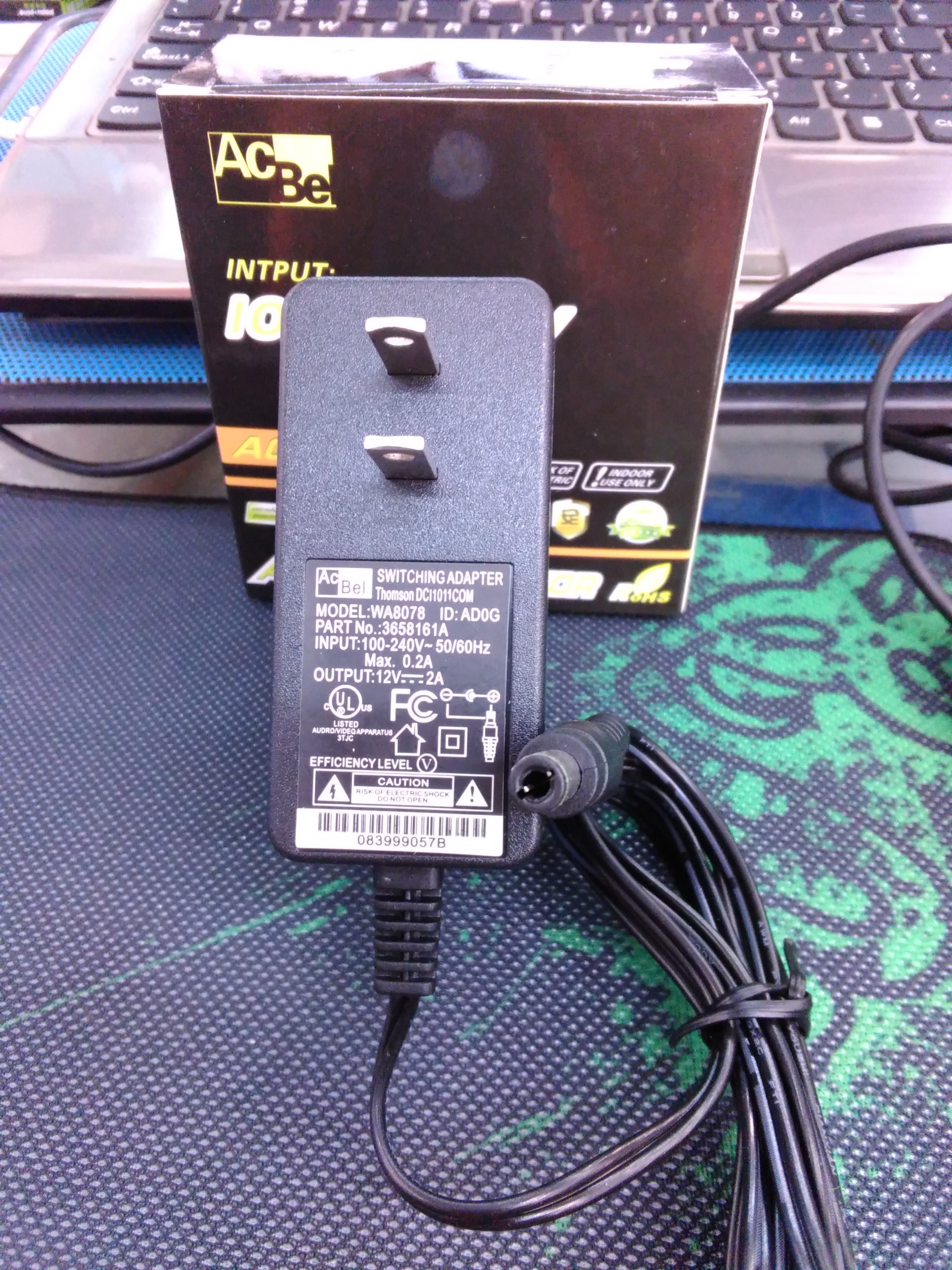 NguỒN 12V-2A ACBEL hàng chuẩn dùng lắp camera, modem mạng...