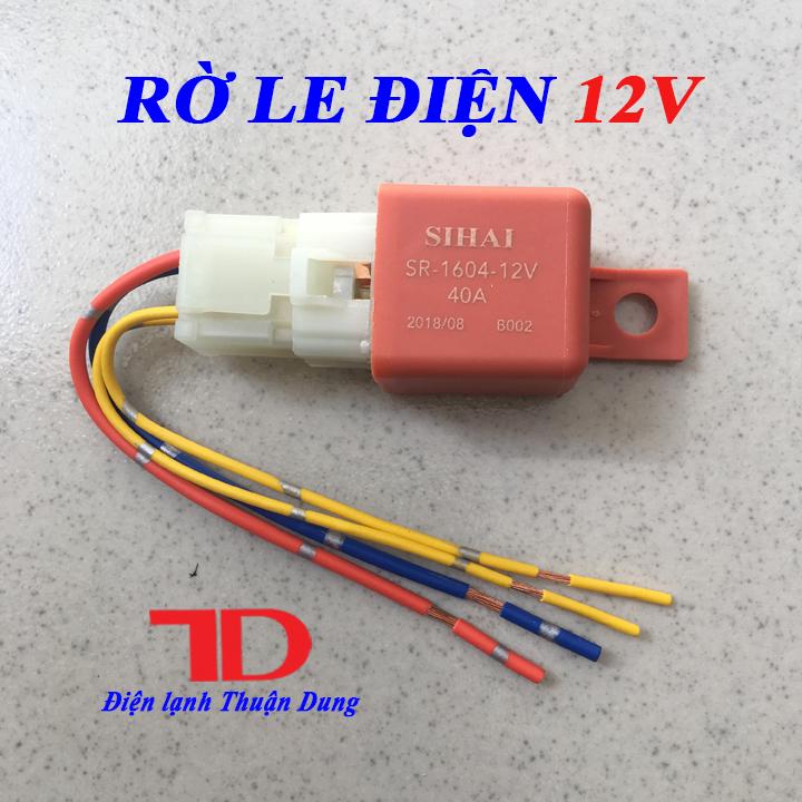 Rờ le điện 12v - điện lạnh thuận dung