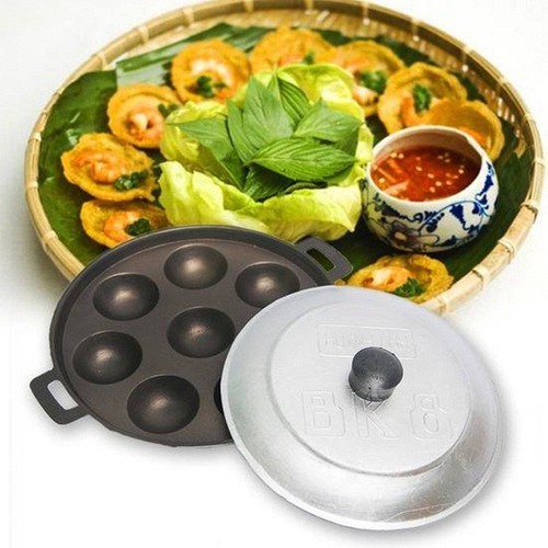 Chảo Đổ Bánh Khọt 7 Khuông, Chảo Làm Bánh Khọt