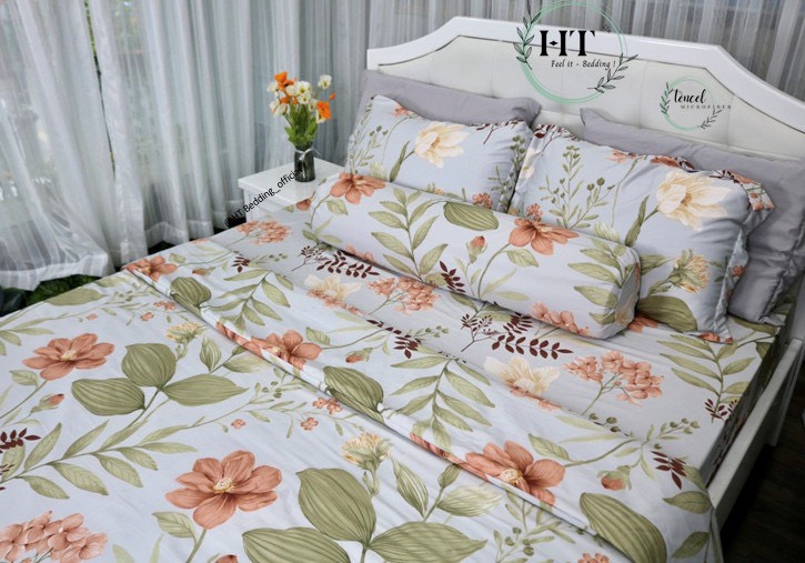 MẪU MỚI - Ga Bọc Nệm Bo Chun Tencel Microfiber, drap lẻ tencel, cao cấp, mát mịn