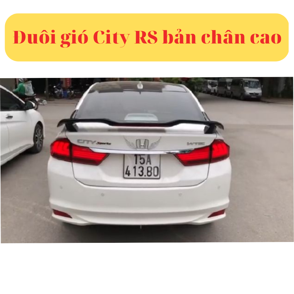 Đuôi gió thể thao dành cho xe Honda City RS hàng Việt Nam-Bản mộc chưa sơn