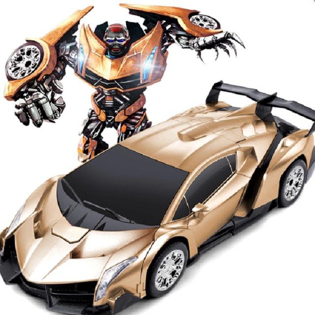 Ô tô biến hình thành robot Transformers - Xe điều khiển từ xa loại to nhất SIÊU HOT