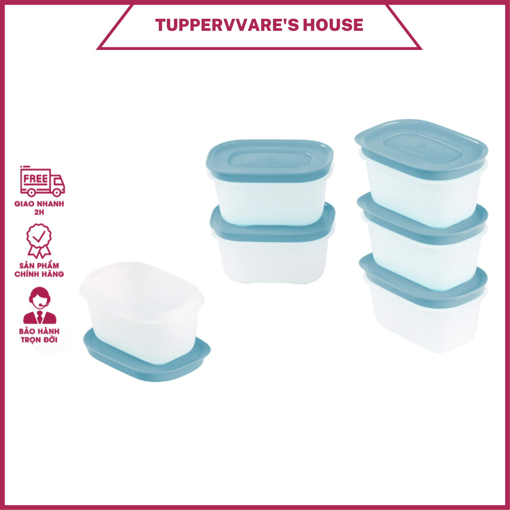Bộ hộp trữ đông Tupperware Mini Freezemate Gen II 170ml