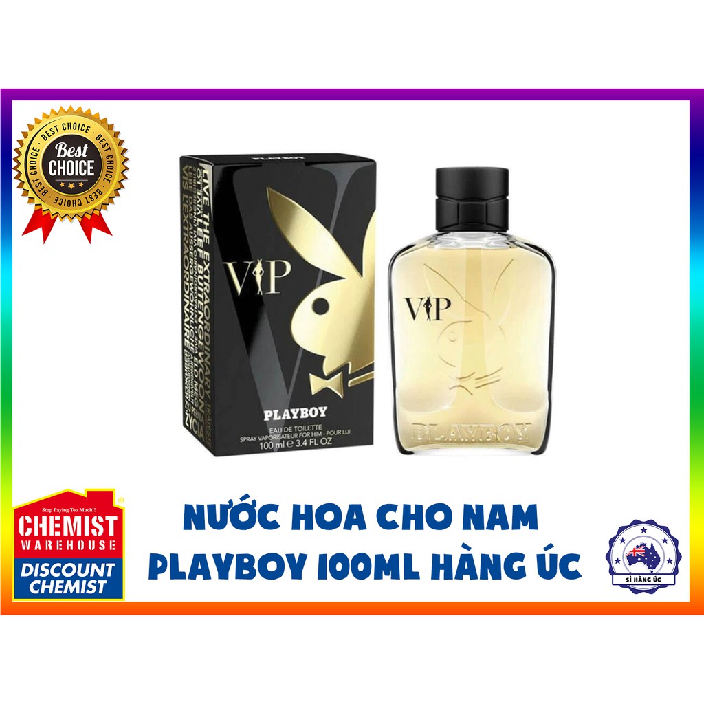 Nước hoa playboy vip male eau de toilette 100ml