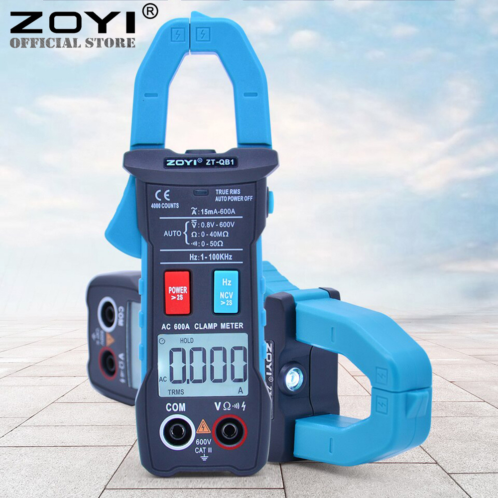 Đồng Hồ Đo Điện Vạn Năng Ampe Kìm Điện Tử Zoyi Zt-QB1, Đồng Hồ Đo Điện Đa Năng Cao Cấp Đo Điện Trở, Tần Số, Điện Áp AC DC, Dò Điện NVC - Hàng Chính Hãng Bảo Hành 12 Tháng