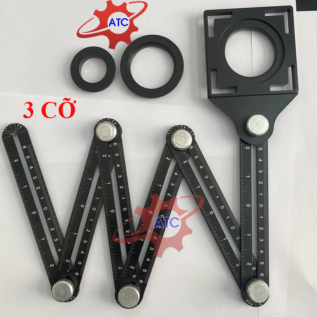 Thước lấy dấu gạch ốp lát, thước định vị cắt gạch, Có hiển thị góc đo giúp thi công Chính xác