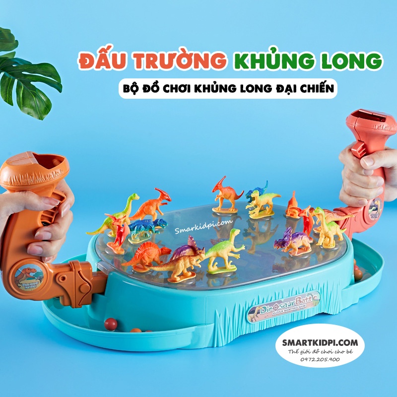 Đồ chơi khủng long đại chiến - chò chơi hai người bắn bi vui nhộn