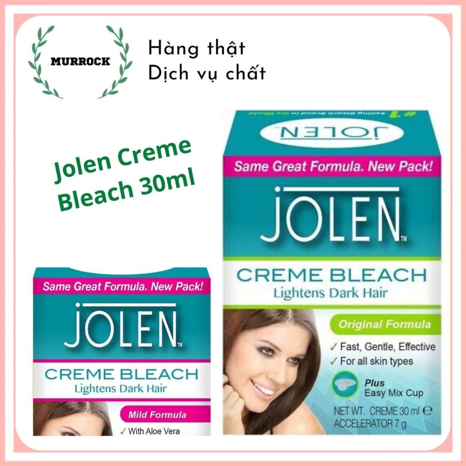 Jolen Mild Facial Creme Bleach 125ml - Bodycare Online