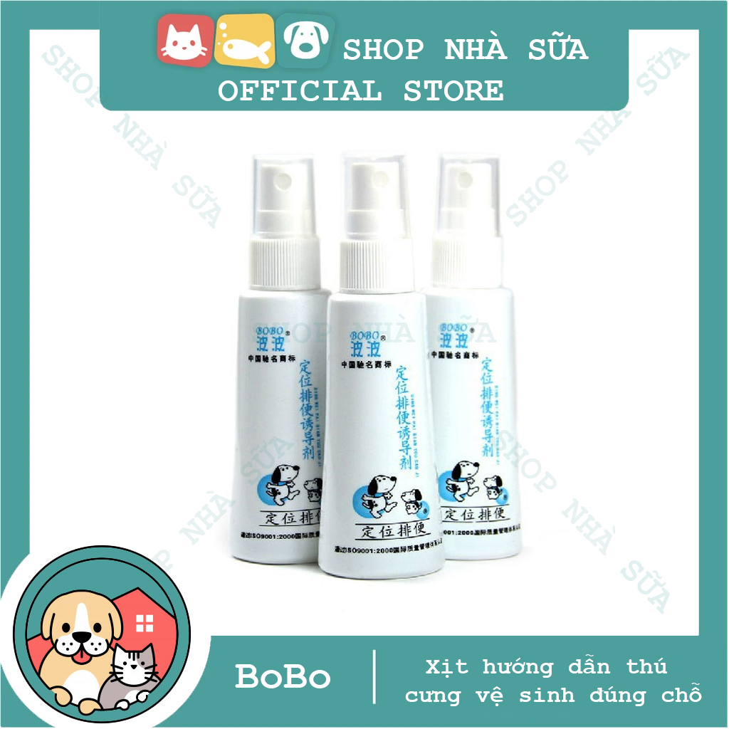 Chai xịt giúp thú cưng đi vệ sinh đúng chỗ Bobo