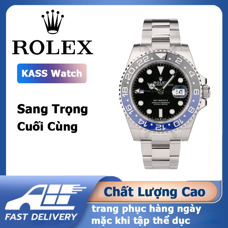 Rolex Đồng Hồ Nam Đồng Hồ Đeo Tay Thạch Anh Thép Không Gỉ Có Lịch Hẹn Giờ