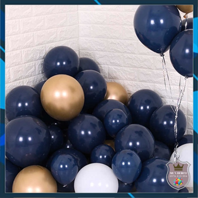 [ Siêu Rẻ ] Bóng Bay Màu Xanh Navy Set 50 Quả