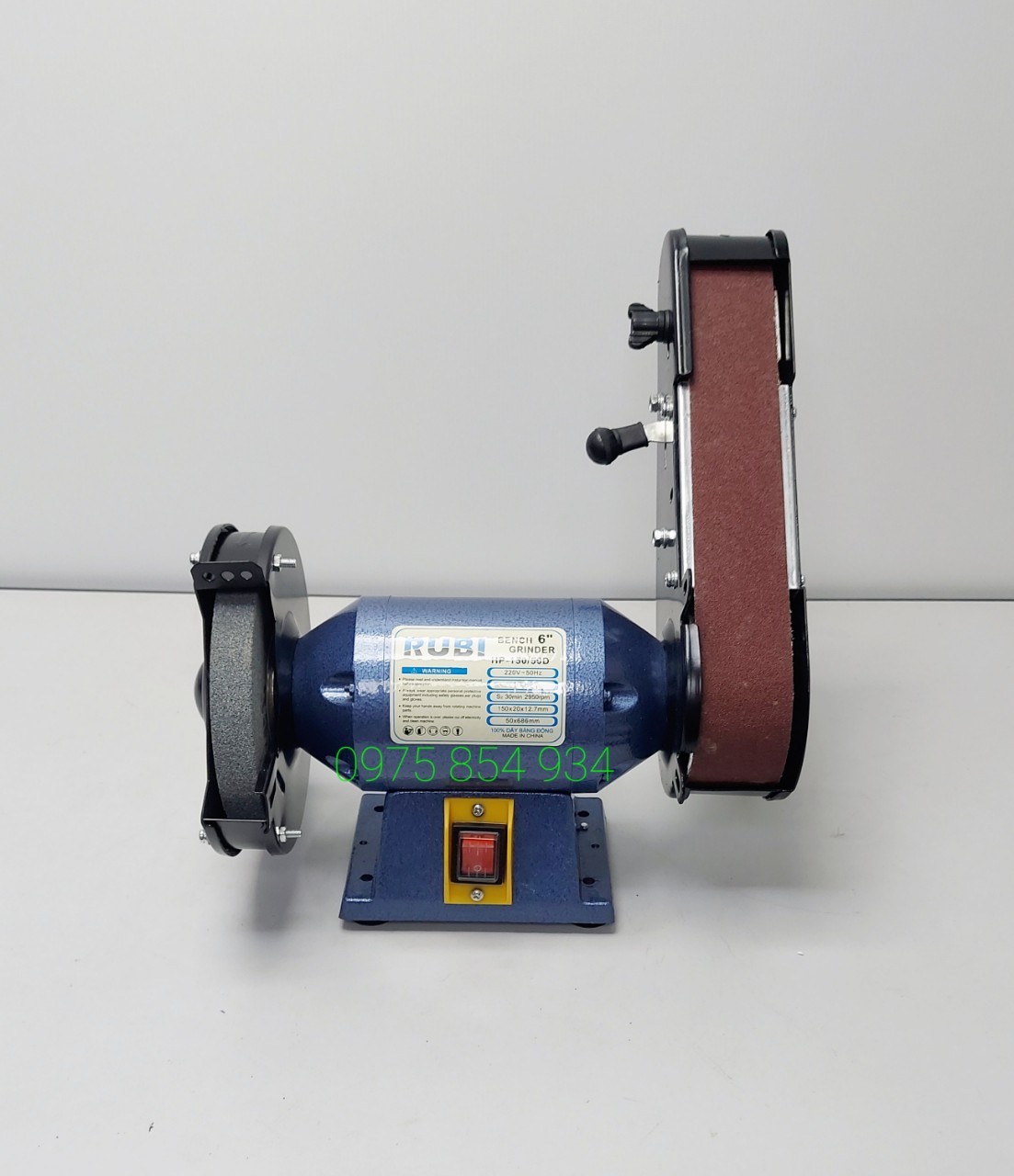 Máy mài 2 đầu, máy mài giáp dây rubi 100% dây đồng hp-150/50d