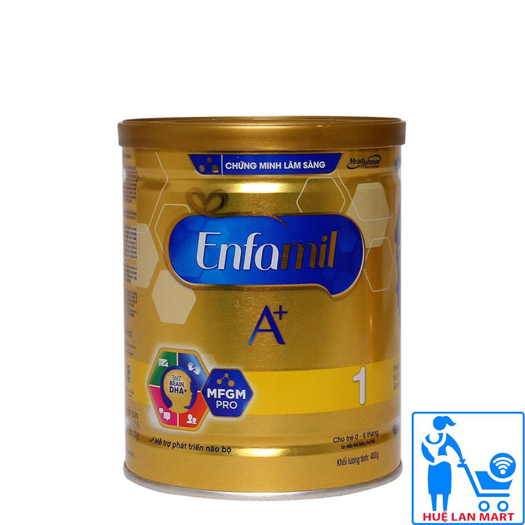 Sữa Bột Enfamil A+ 1 - Hộp 400g Cho trẻ từ 0 6 tháng tuổi