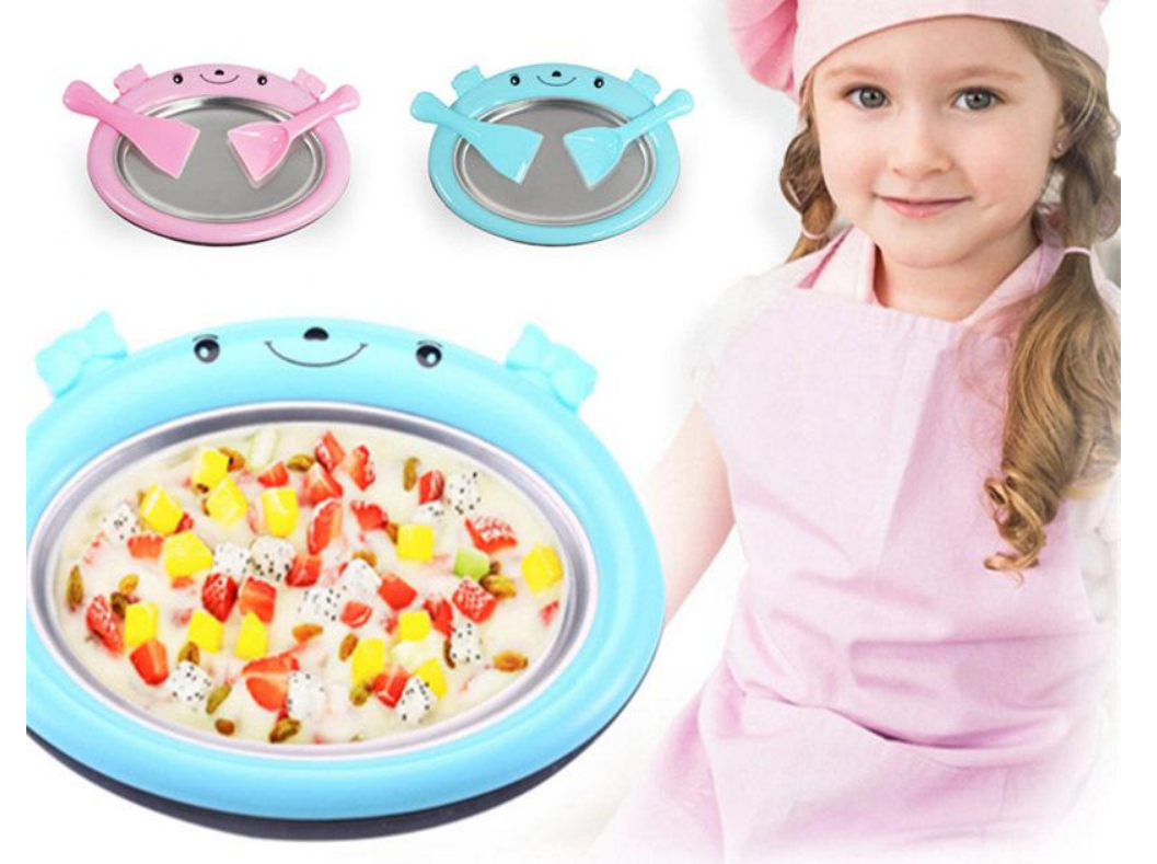 Máy Làm Kem Tức Thì Sữa Chua Sorbet Gelato Ice CuộN Khuôn Làm Thủ Công Cho Trẻ Em