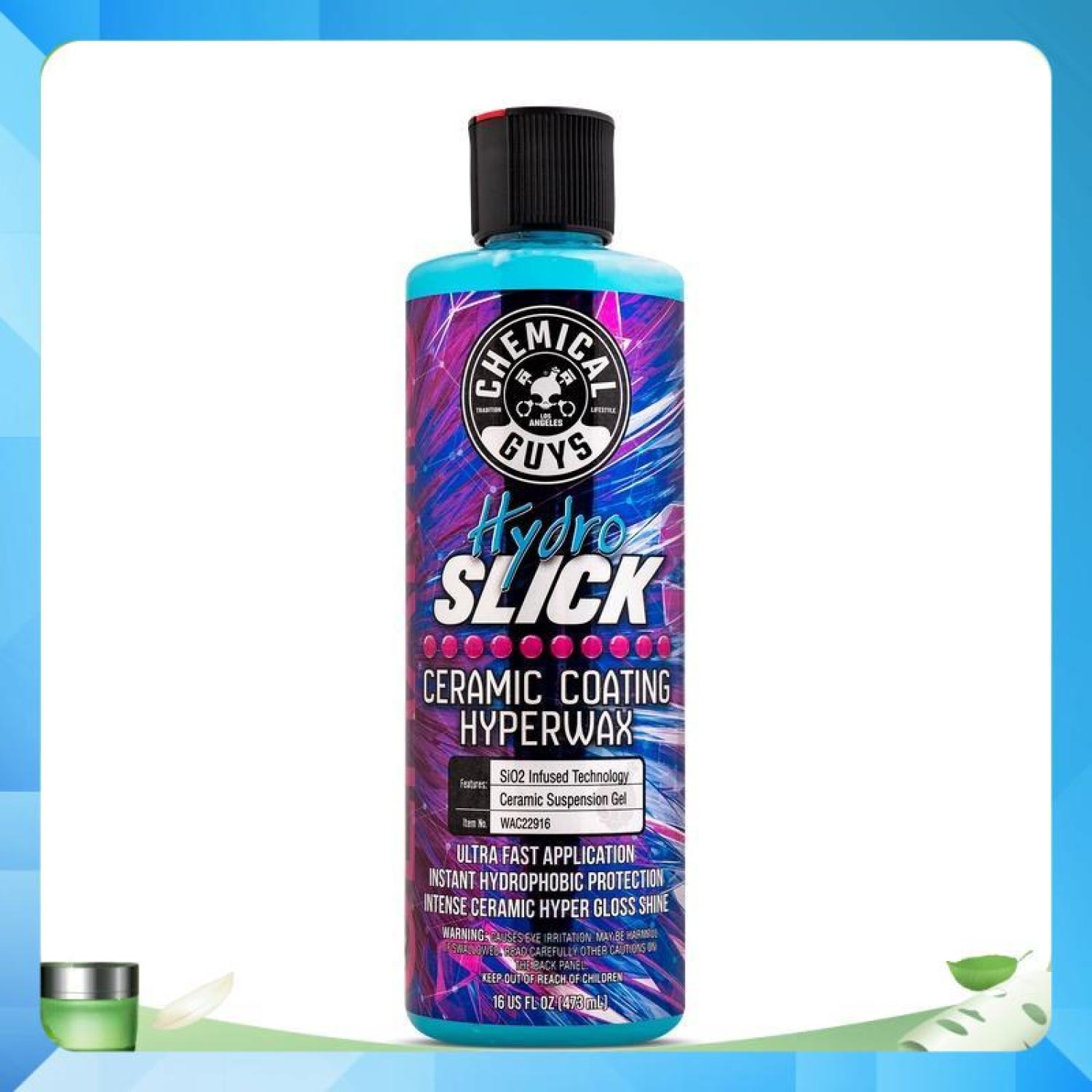 CERAMIC kết hợp Wax bảo vệ mặt sơn-kính-mâm thương hiệu Chemical Guys HydroSlick Ceramic Wax - 473ml
