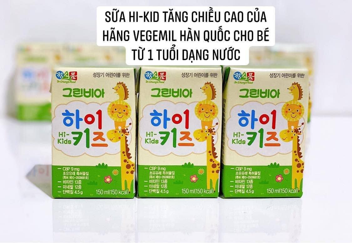 Lốc 3 Hộp) Sữa Tươi Greenbia Hi-Kids 150Ml Cho Bé Từ 1Y+ Date 2022 |  Lazada.Vn