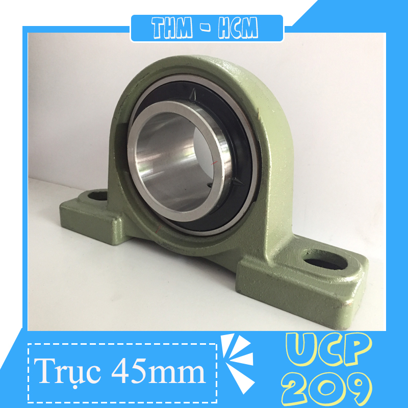 Gối đỡ bạc đạn UCP209 đương kính trục trong 45mm