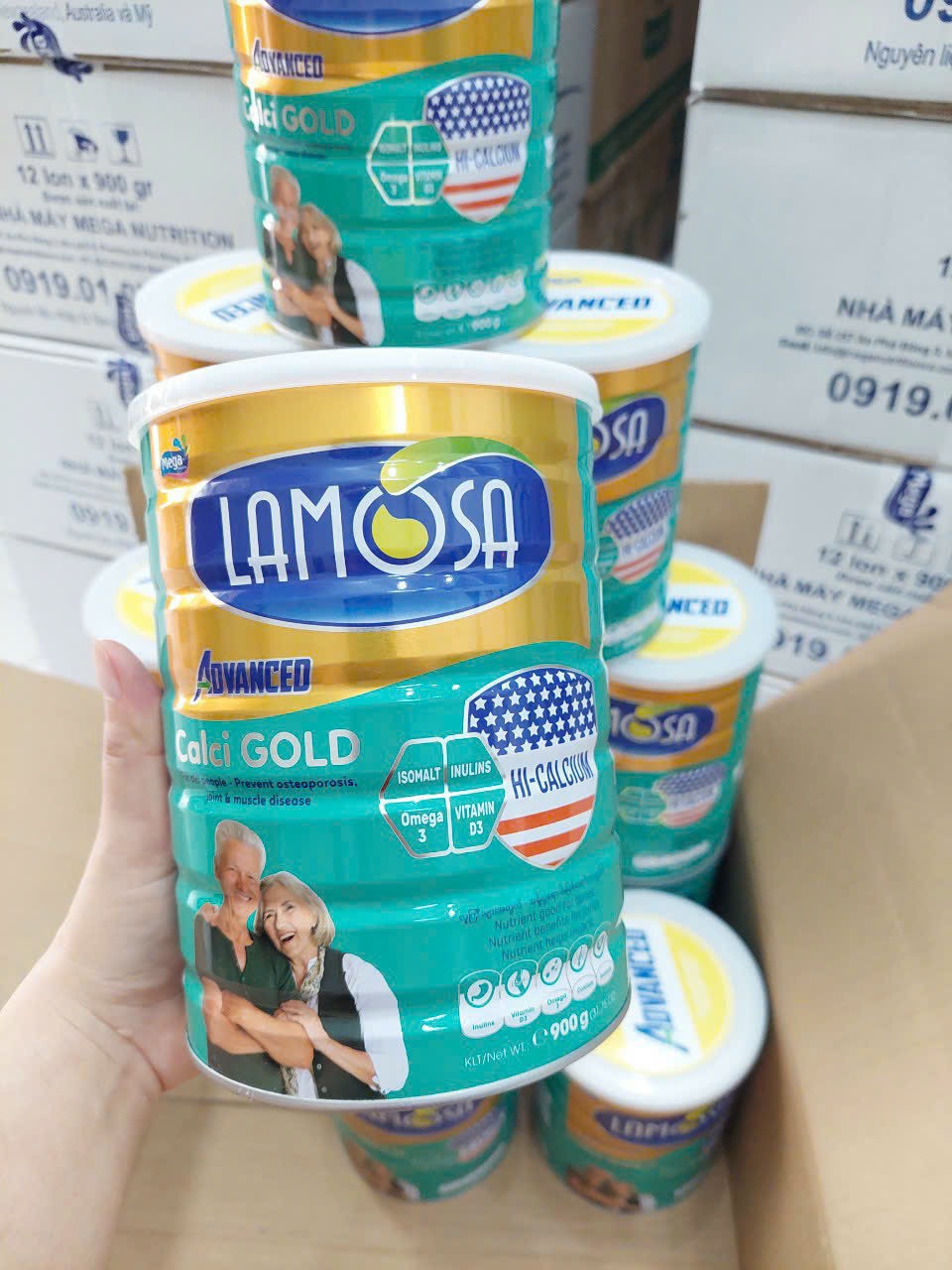 SỮA BỘT BỔ SUNG CANXI CHO NGƯỜI TỪ 35 TUỔI CALCI GOLD 900G – LAMOSA