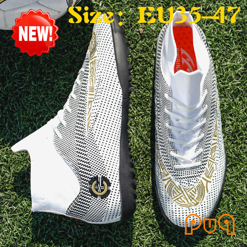Puq (cỡ lớn: EU35-47 46 45 ) TF phiên bản ưu đãi đặc biệt của Giày bóng đá Ronaldo CR7 móng tay sát thủ bị gãy móng tay Giày bóng đá chống trượt chống trượt