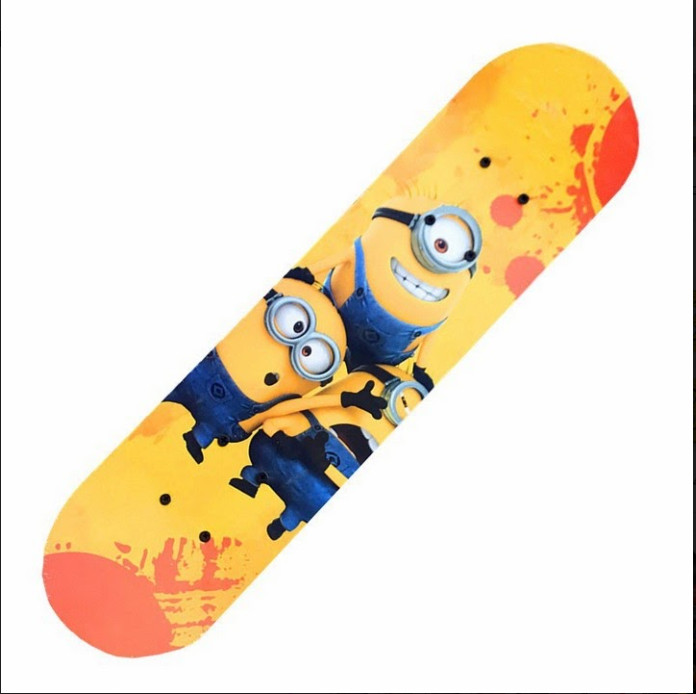 Ván trượt - Ván trượt hoạt hình cho bé - Đồ chơi cho bé-Ván trượt Thể thao cho trẻ em Skateboard từ 2 - 6 tuổi, chất liệu gỗ phong ép cao cấp, hình siêu nhân và nhiều hình cho bé- Giao mẫu ngẫu nhiên