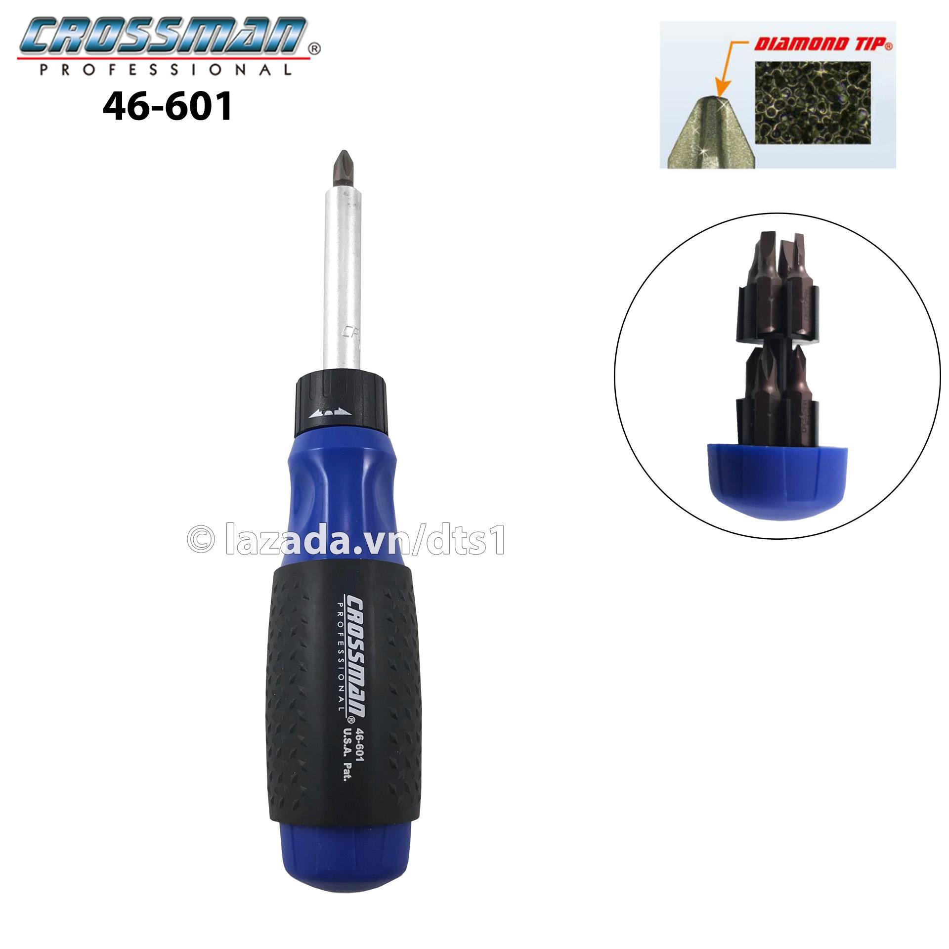 Bộ tô vít đa năng tự động, đảo chiều 9 trong 1 Crossman U.S.A 46-601
