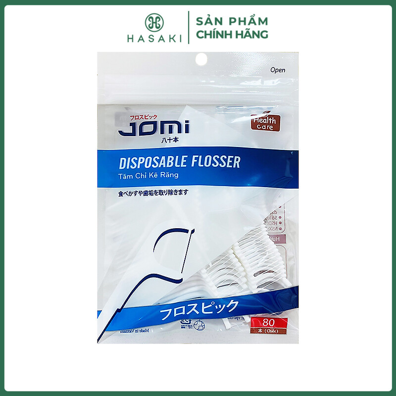 Tăm Chỉ Kẽ Răng Jomi Disposable Flosser Disposable Flosser 80 Chiếc
