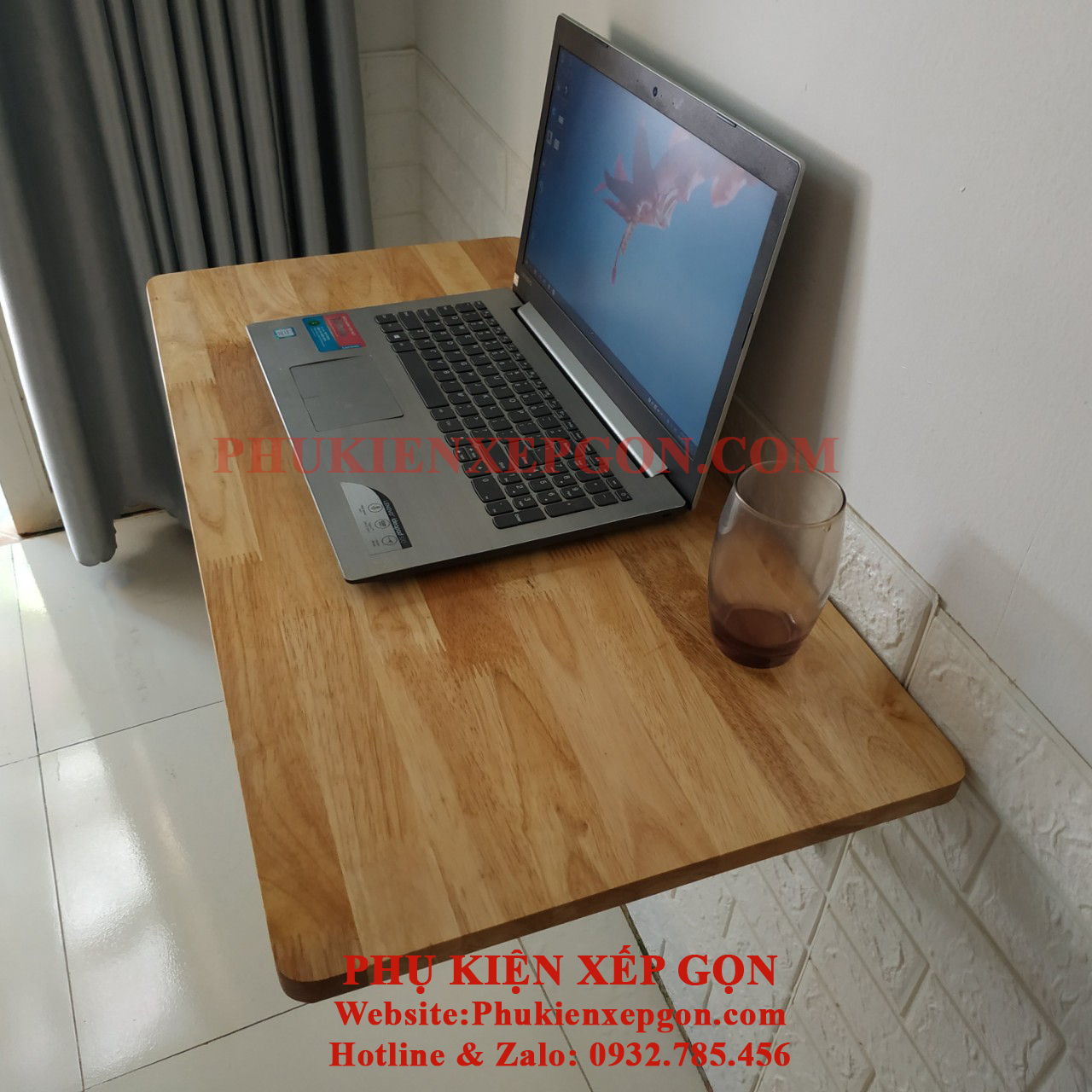 BÀN GẬP THÔNG MINH GỖ CAO SU GHÉP (50X100 CM)