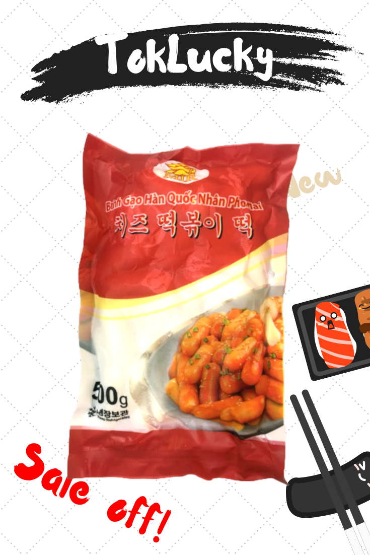 BÁNH GẠO HÀN QUỐC TOKBOKKI NHÂN PHOMAI (500g) TOPOKKI