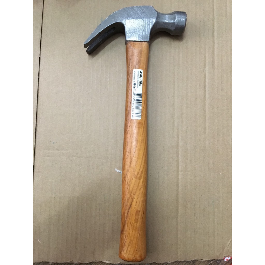 Búa nhổ đinh, lục giác cán gỗ 16oz stanley stht51339-8