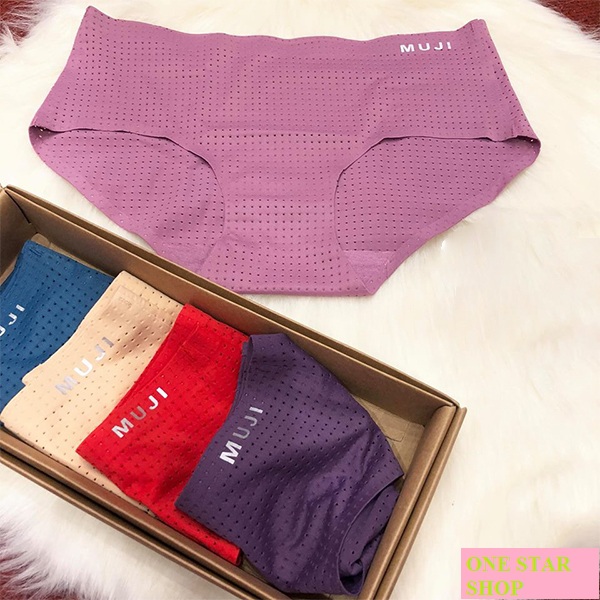 quần lót nữ thông hơi Muji Nhật Bản set 5 cái