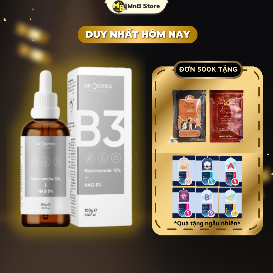 Serum Niacinamide 12% NAG 5% DrCeutics giảm thâm sáng da kiềm dầu