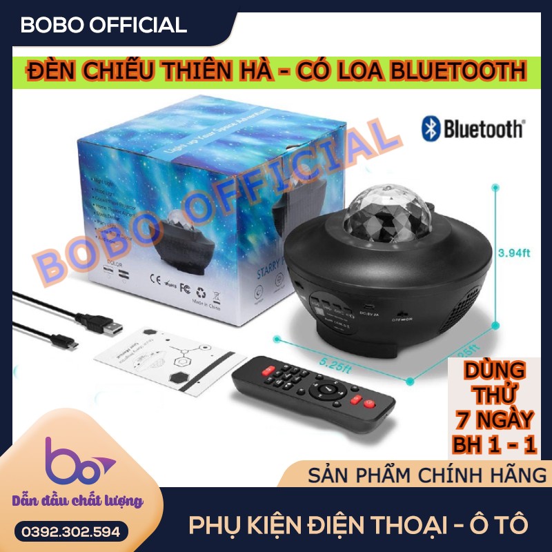 Đèn chiếu sao thiên hà boboci - đèn led máy chiếu laser đèn âm nhạc chiếu nhiều màu - bh 1 đổi 1