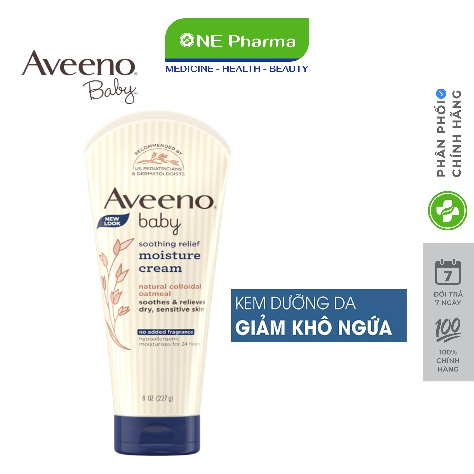 Kem dưỡng Aveeno Baby cho da khô và nhạy cảm 227g