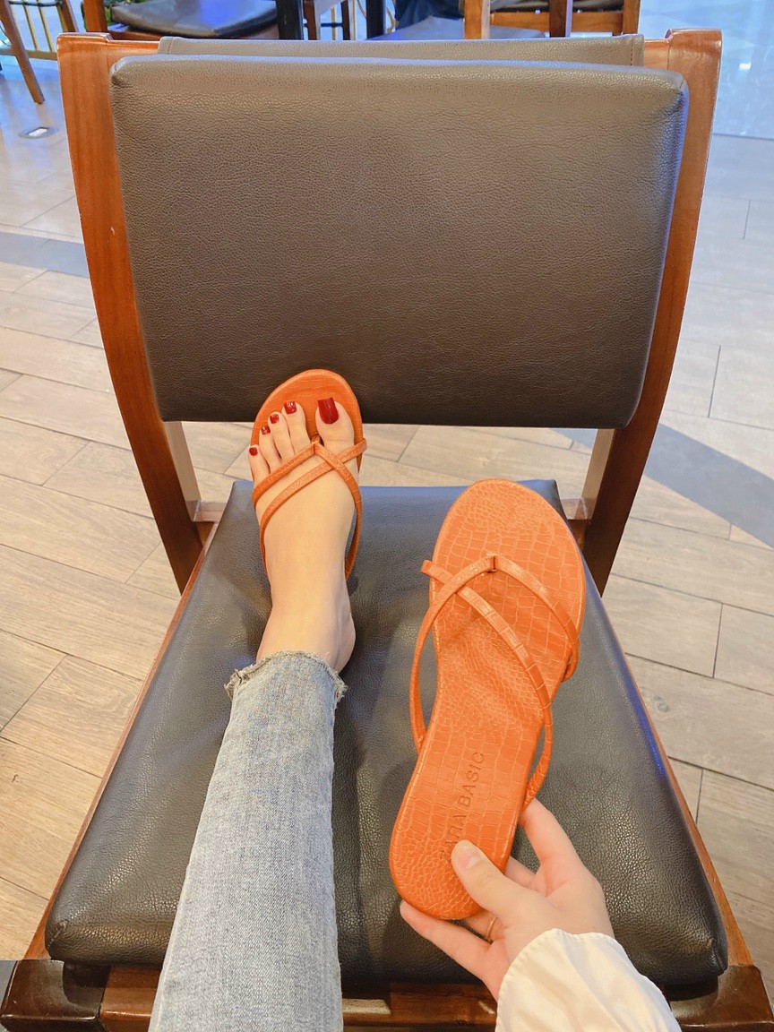 Dép nữ xỏ ngón 2 dây chéo tiện dụng siêu xinh