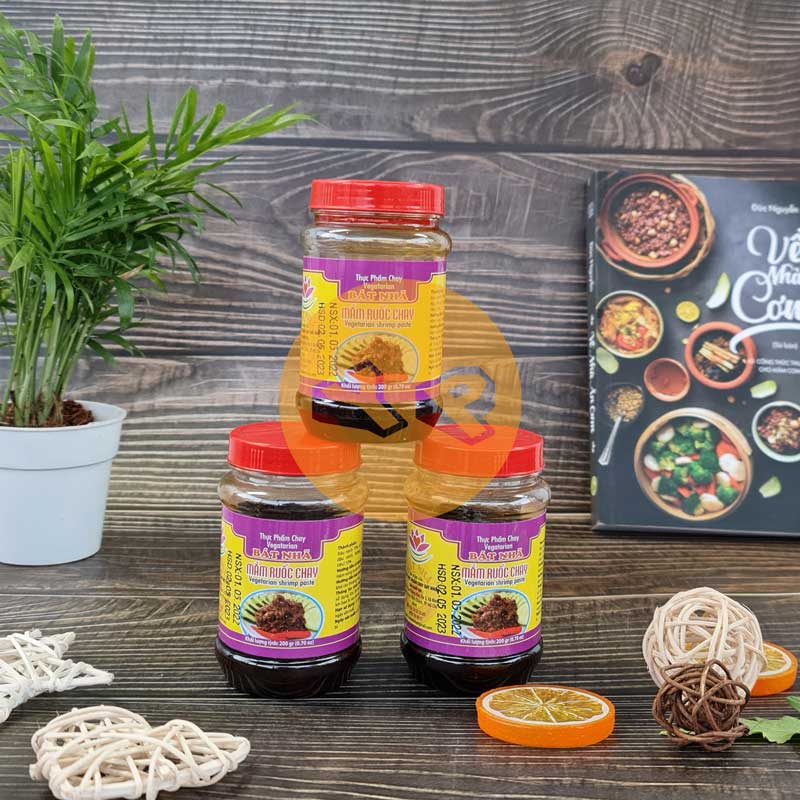 Mắm ruốc chay xào sả ớt Bát Nhã hủ nhựa 200g - Thực phẩm chay ăn liền ngon