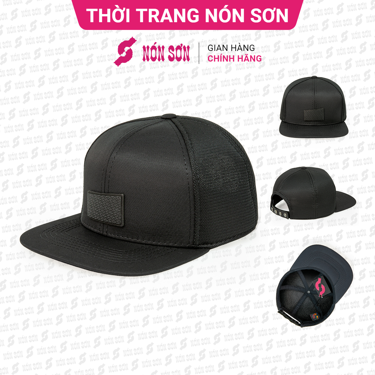 Mũ snapback hiphop nam nữ nón sơn chính hãng mc210-đn7