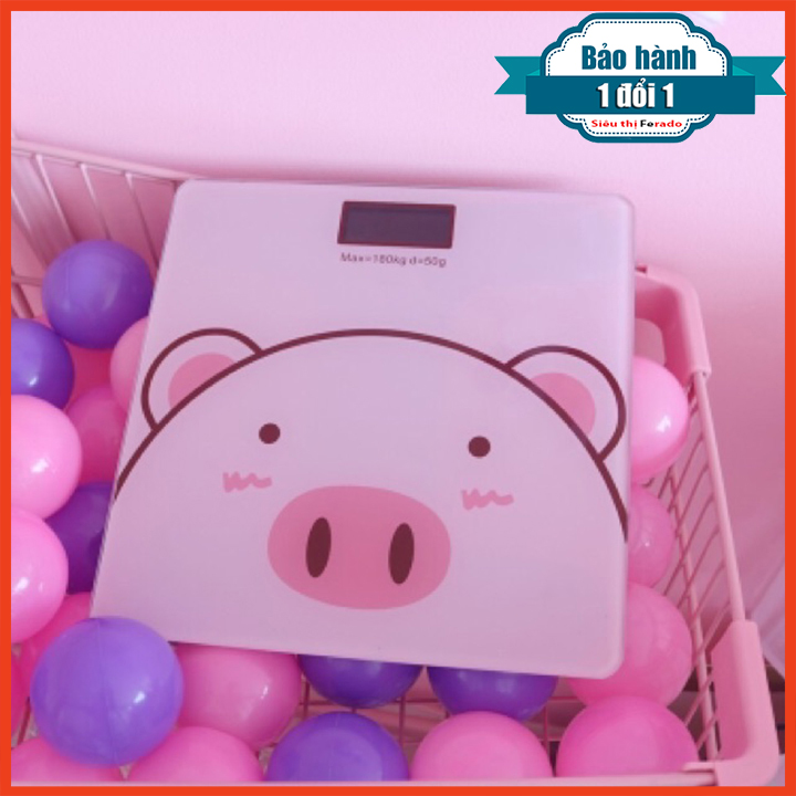 Cân điện tử hình con lợn 2 in 1 ( vừa cân được vừa đo được nhiệt độ nhé)